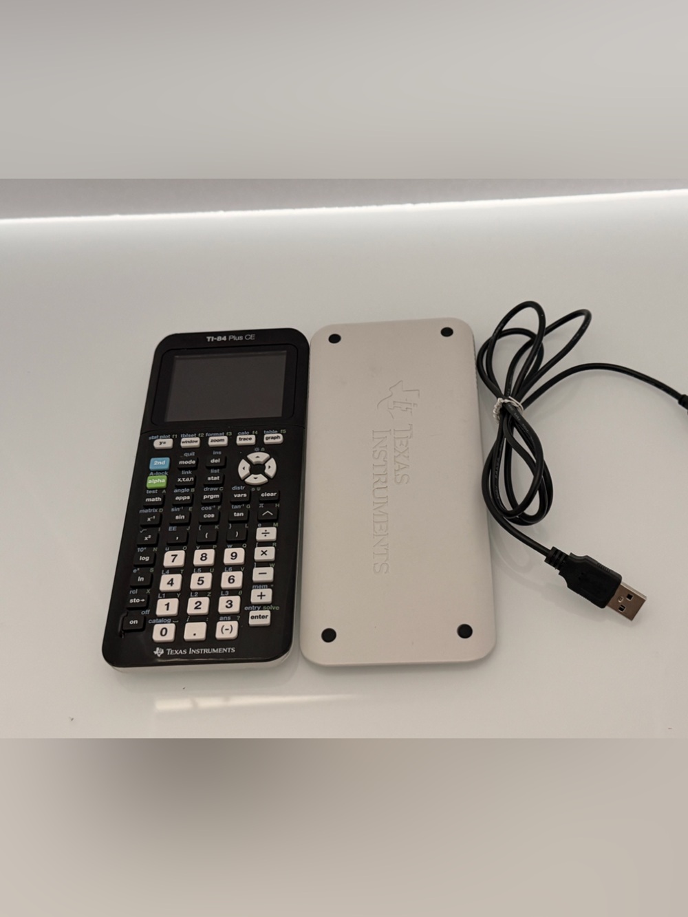 Texas Instruments TI-84 Plus CE Graphing Calculator - Black/White